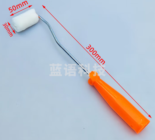 滚筒刷子5cm宽小滚子热熔耐溶剂刷墙漆灯槽修补用小滚筒刷子 2寸滚筒刷