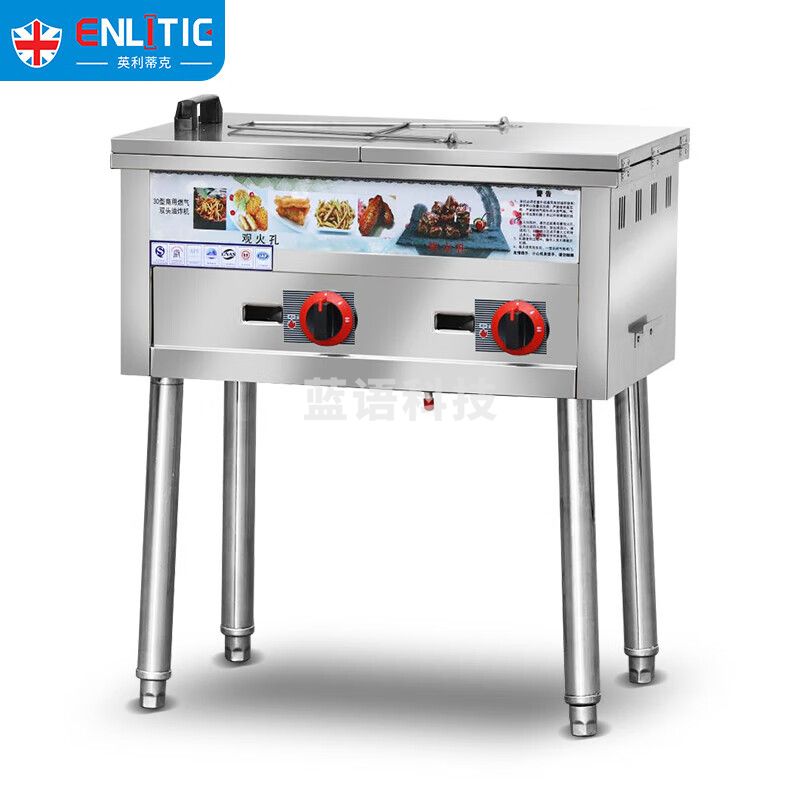 英利蒂克（Enlitic）商用燃气炸炉油炸立式锅摆摊 炸鸡炉 炸薯条油条炸油炸炉CR-Q30