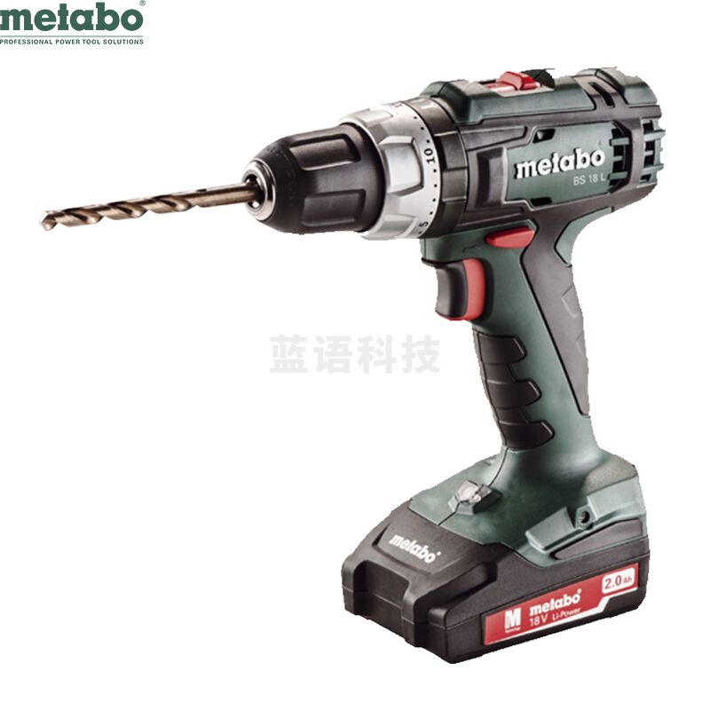 麦太保 Metabo BS 18 L L级电钻18V2.0A.h（两电一充）