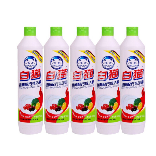 白猫 经典配方洗洁精 500g (30瓶/箱)