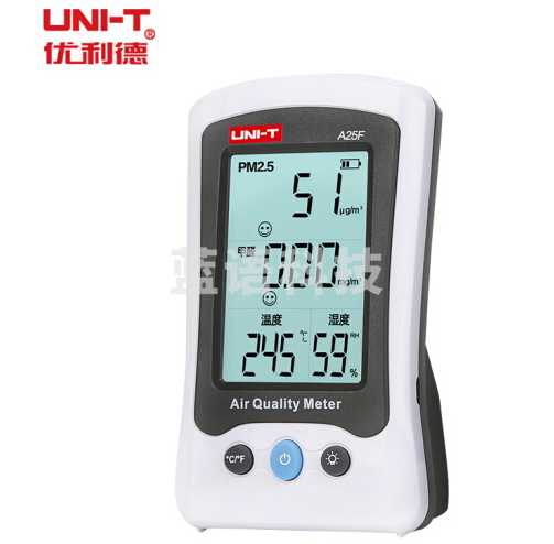 优利德（UNI-T) 雾霾表PM2.5检测仪甲醛家用车载多功能空气质量监测仪器 A25F 甲醛型