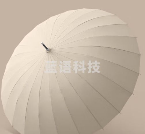 美度（MAYDU）自动雨伞长柄伞抗暴风加大晴雨伞男士商务直杆伞24骨 M7005奶茶色