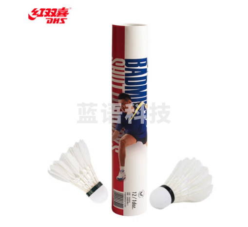 红双喜DHS羽毛球12只装飞行稳定训练比赛耐打羽球402