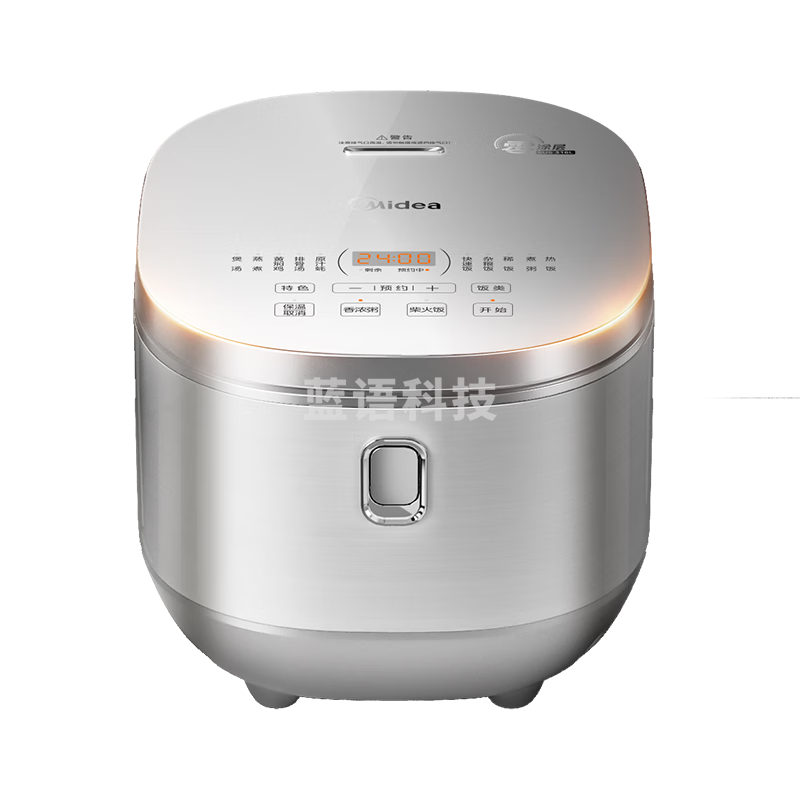 美的（Midea）电饭煲0涂层电饭锅5L大容量316L不锈钢内胆4无涂层 多功能微压电饭煲MB-RE576S