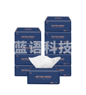 原生木浆抽取式面巾纸(10包装)  118×170mm×320张(4层80抽)