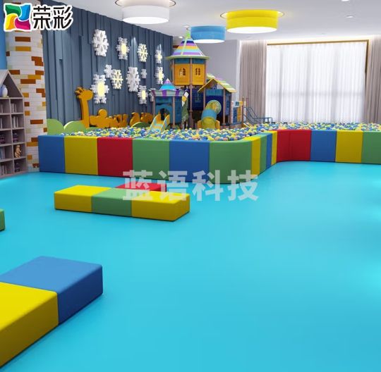 荣彩pvc地板革 商用塑胶地板贴办公室商场地胶直铺耐磨地板胶