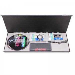 尤尼克斯 AXSV-SE1H 羽毛球拍礼盒款节日礼品全碳素单拍天斧礼盒套装 黑红 未穿线