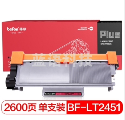 得印PLUS 通用 标准容量 黑色粉盒 LT2451/T-3003C/TNP65 适用联想/东芝/柯美2455D,2655DN,M7455DNF
