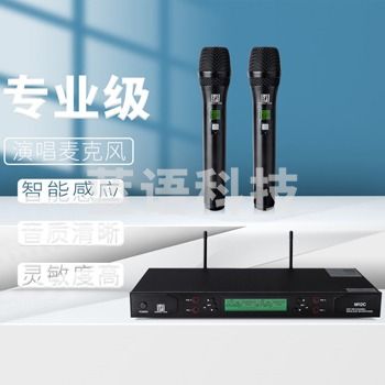 完美本色(Perfect Pure)M12C无线手持话筒一拖二U段专业演唱会议演讲婚庆主持直播麦克风 黑色