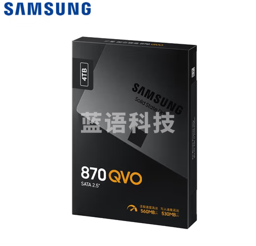 三星（SAMSUNG）4TB SSD固态硬盘 SATA3.0接口 870 QVO（MZ-77Q4T0B）