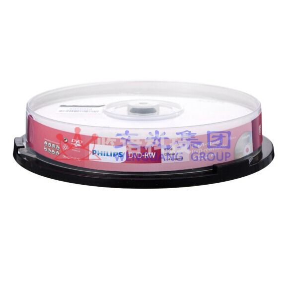 飞利浦 DVD-RW 可擦写空白DVD刻录盘 10片装 （可当天配送发货）