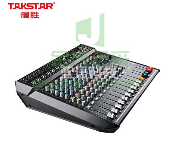 得胜(TAKSTAR)AM14 十四路调音台 立体声带蓝牙USB效果器14路模拟调音台 会议户外集会活动演出模拟调音台