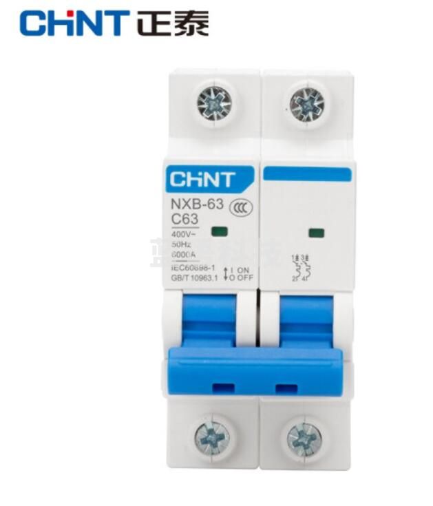 正泰(CHNT) NXB-63-2P-C25 家用空开关过载空开关DZ47升 级款小型断路器2P 25A