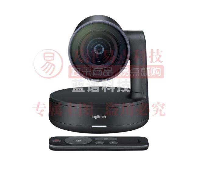 罗技(Logitech) 商务高清视频会议摄像头 CC4900e 4K USB免驱 15倍无损变焦