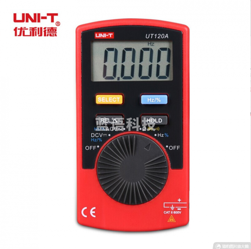 优利德（UNI-T） UT120A 便携式数字万用表 卡片式万用表 电阻 频率 二极管 自动关机