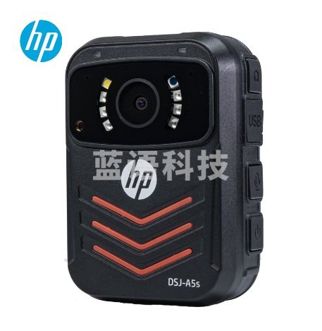 惠普(HP)DSJ-A5S 执法记录仪1800P高清红外夜视4000万像素现场记录仪 16G内存卡*1