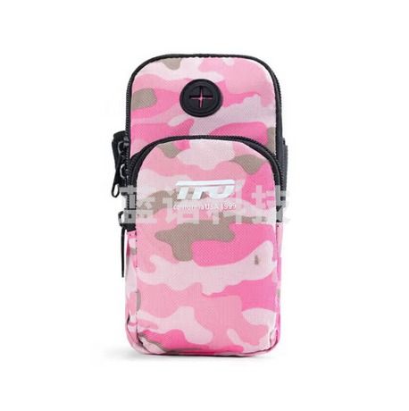 TFO 臂包 男女款户外运动臂包跑步运动腕套迷彩手机包C980001 蜜粉色