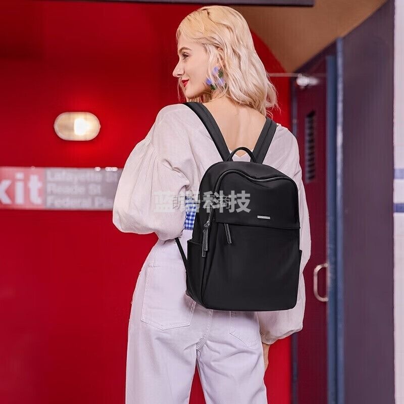 高尔夫GOLF双肩电脑包女13.3/14英寸笔记本电脑包女款防泼水时尚商务休闲双肩背包学生书包