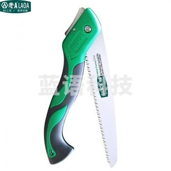 老A工具（LAOA）LA148250 2018款折叠锯 SK5快速折叠锯手工锯木工手动锯修枝锯250mm 9T中齿 干湿木用 250mm/9T