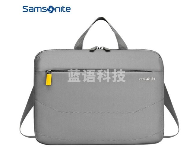 新秀丽（Samsonite）电脑包手提包商务背包公文包苹果华为笔记本电脑包14英寸BP5浅灰