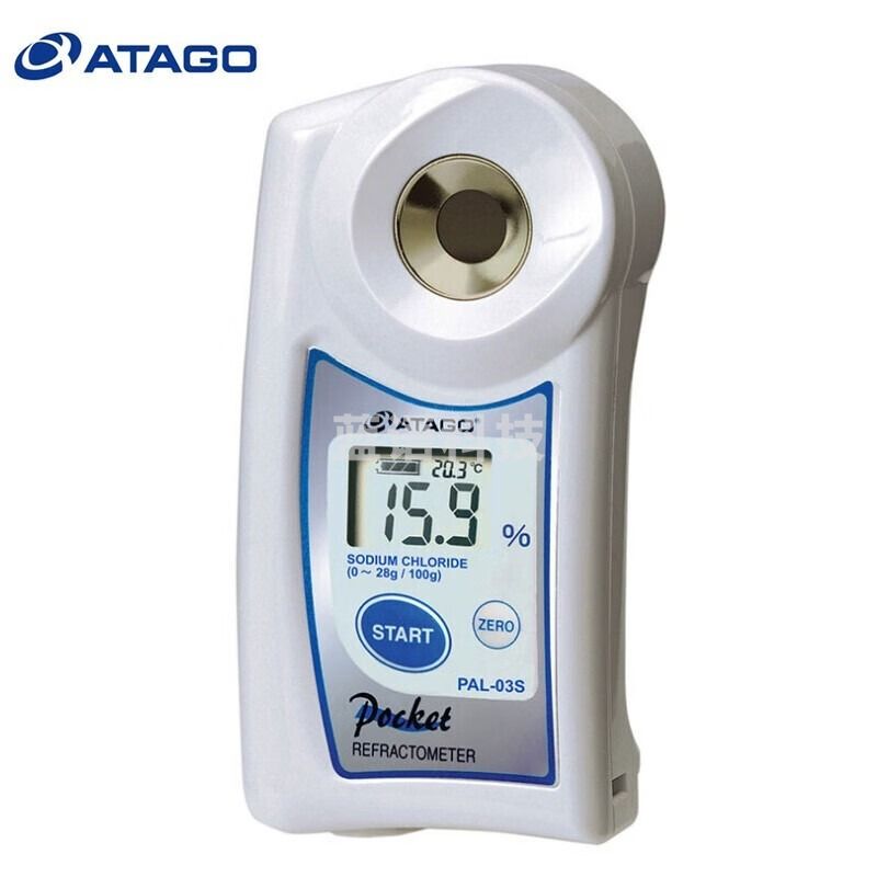 爱拓PAL-03S 融雪剂氯化钠浓度计 NaCl盐水浓度检测 便携数显折光仪 PAL-03S