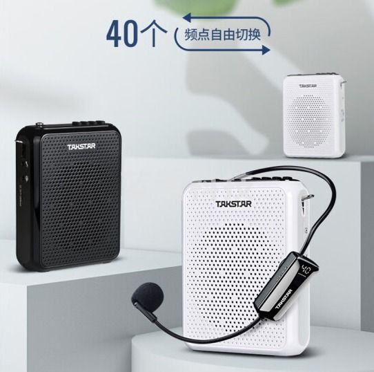 得胜(TAKSTAR) E300W 无线小蜜蜂扩音器教师专用大功率喇叭导游蓝牙小音箱FM收音机