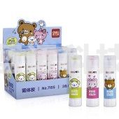 得力 7165 固体胶 (单位:只) 混色 24支/盒