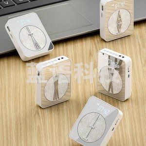 索爱 soaiy S-360 有线小蜜蜂扩音器 教学导游腰挂麦克风 蓝牙音箱插卡便携式喊话器 木