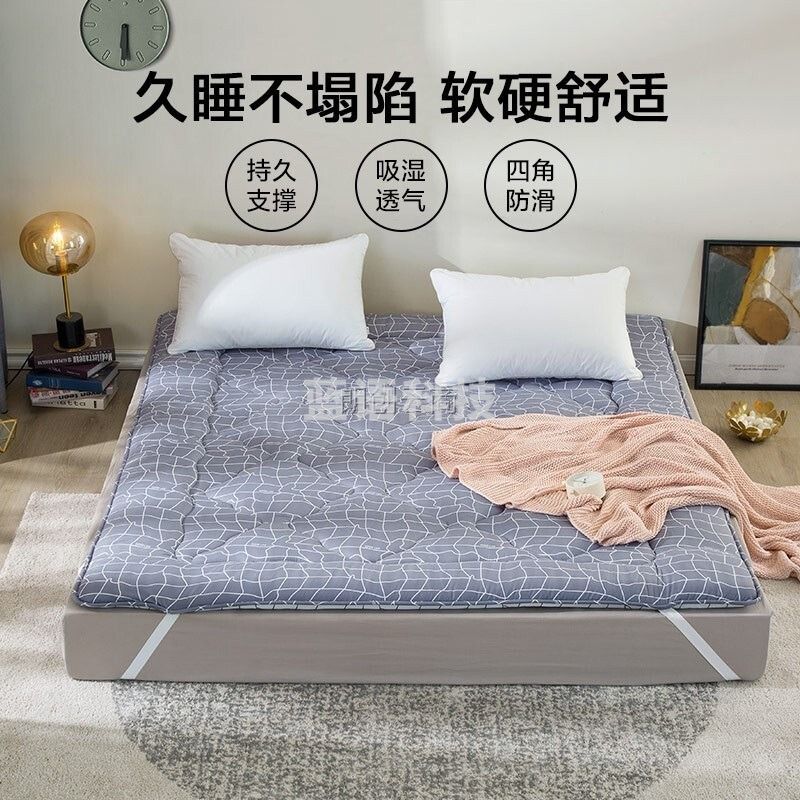 LOVO家纺 床垫子 单双人垫被褥子 加厚防滑防脏席梦思保护垫 学生宿舍床褥榻榻米软垫子 【抗菌多功能榻榻米防滑款】厚约3cm 150*200cm
