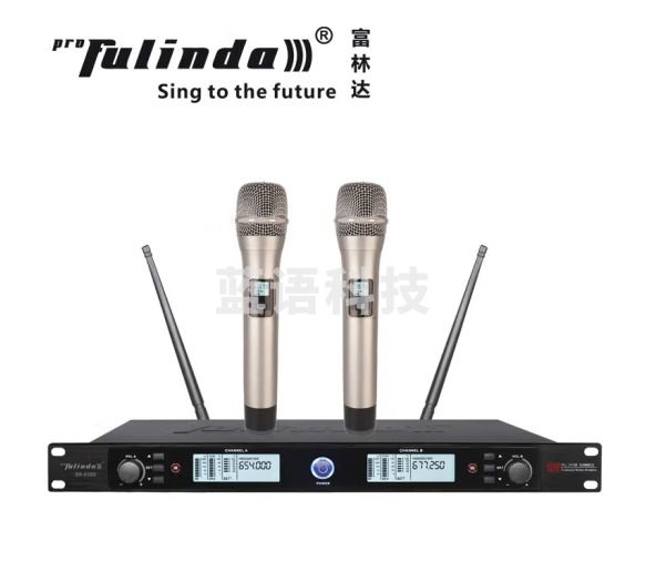 富林达（proFulinda） SR-930D专业U段一拖二无线话筒家用家庭KTV麦克风舞台演出 手持