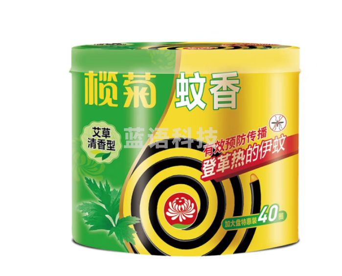榄菊蚊香加大盘40单圈/筒 艾草清香型家用驱蚊黑蚊香盘式灭蚊盘香4432902
