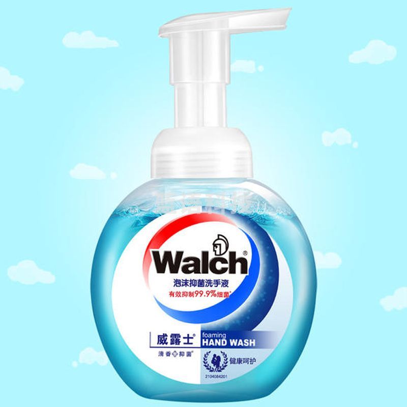 威露士泡沫抑菌洗手液健康呵护225ml 无香 24支/箱