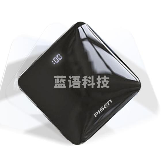 品胜 快充移动电源超薄 1万毫安时 黑色