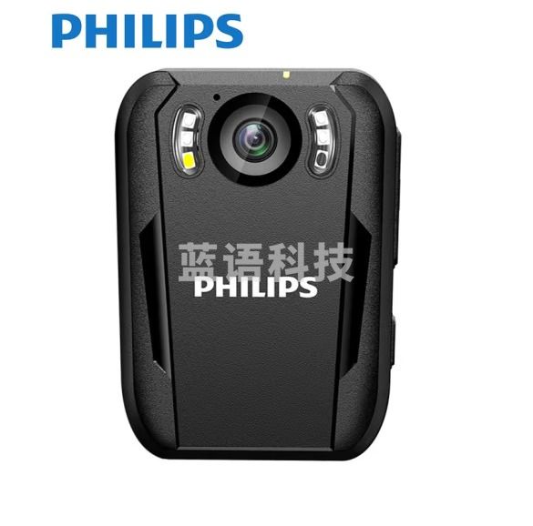 飞利浦 VTR8102 记录仪 64G便携音视频1296P高清红外夜视摄像机 便携式摄像装置