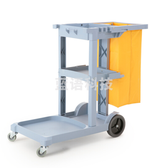 白云 清洁手推车AF08170 酒店保洁车杂物车轻便多功能工具车客房