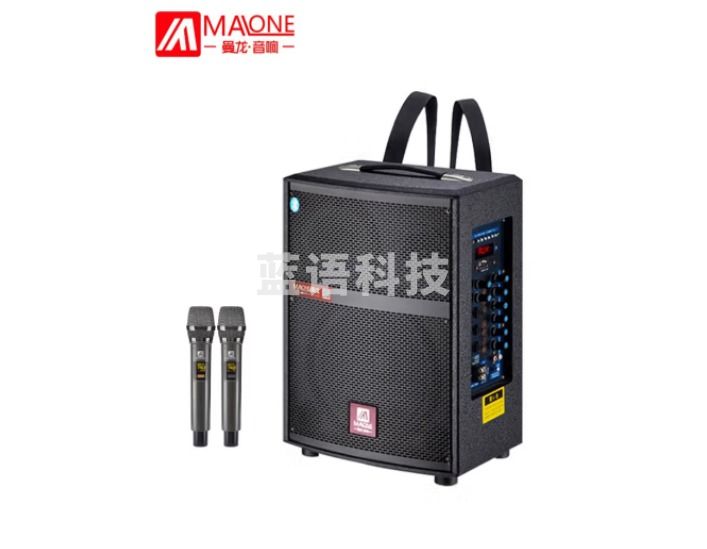 曼龙（MALONE）M-68S音响三分频带声卡无线话筒 锂电池+2支话筒