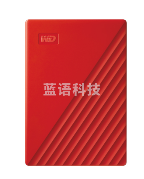 西部数据(WD) 2TB 移动硬盘WDBYVG0020BRD USB3.0 My Passport随行版 2.5英寸 红色 机械硬盘 便携存储 自动备份 兼容Mac