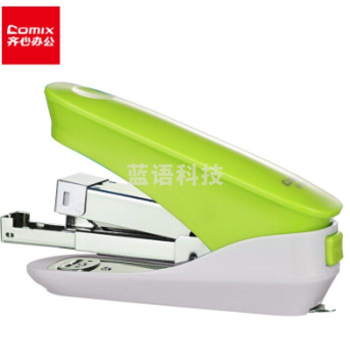 齐心/Comix B3188C 省力订书机 绿色 1个装