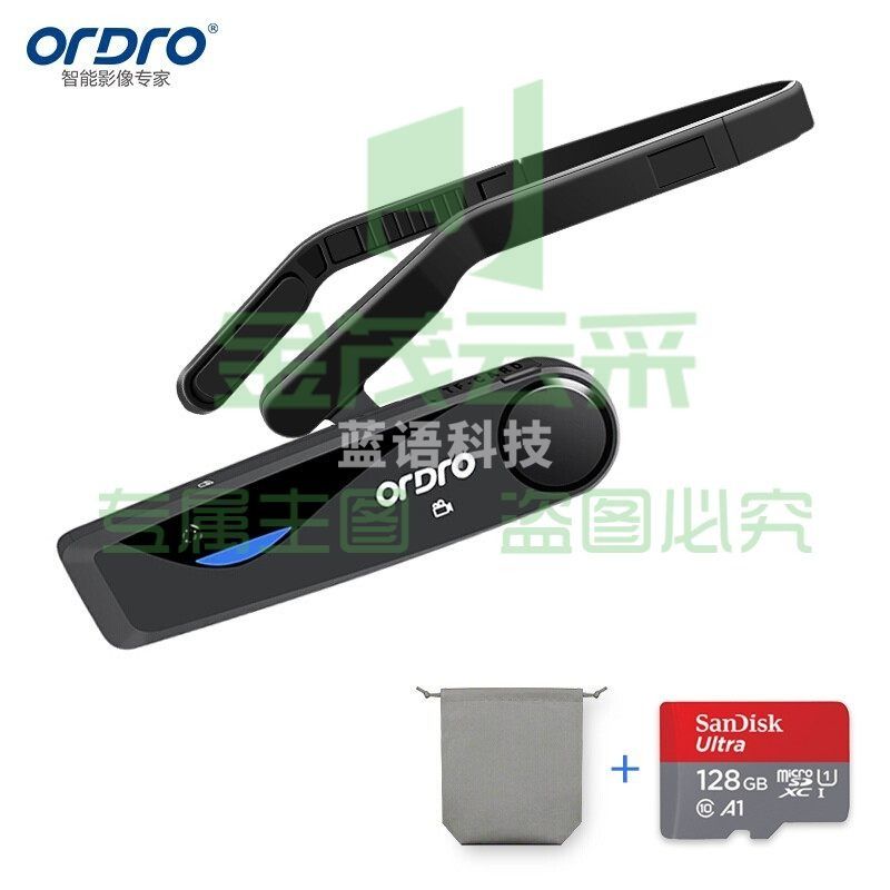 欧达（ORDRO）EP5头戴式摄像机便携式运动相机高清录像机家用数码dv摄影记录仪 维修医疗 书法手工vlog视频