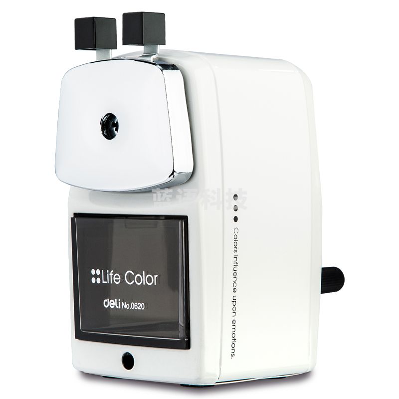 得力0620金属外壳削笔机(白)