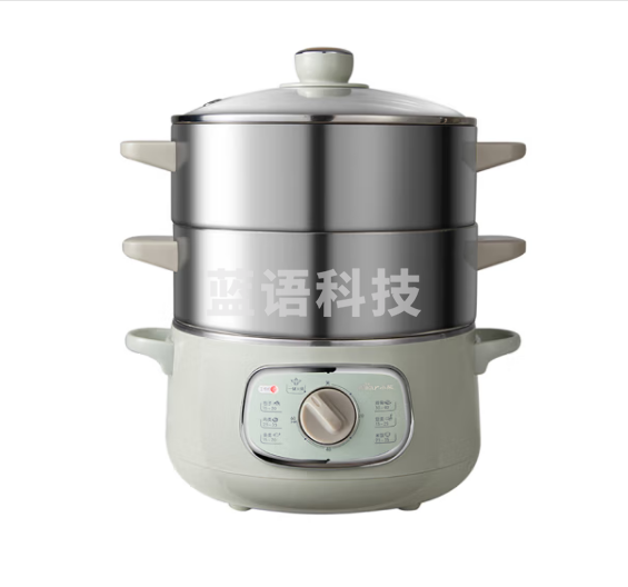 小熊（Bear）电蒸锅 蒸锅电 多用途锅 多功能家用蒸包子锅三层大容量10L分体式 DZG-D80G5[绿色]