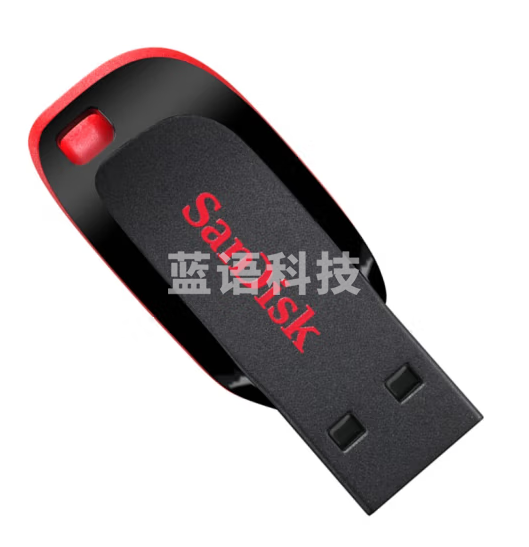闪迪（SanDisk）16GB USB2.0 U盘 CZ50酷刃 黑红色 小巧便携 时尚设计 安全加密软件