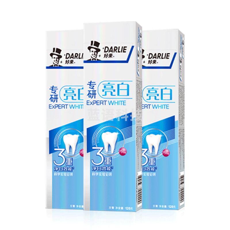 DARLIE 好来(原黑人)专研亮白牙膏120g*3 炫白牙齿 祛黄（组）