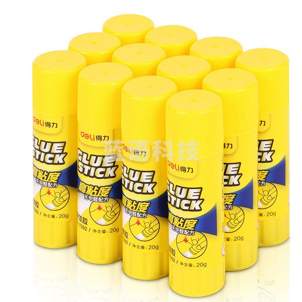 得力（deli）7092 20g高粘度PVP固体胶水 12支装/盒