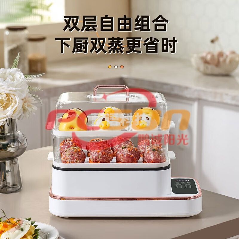 丽特斐 LLG-800A 多功能电蒸锅 智能预约煎煮蒸一体锅 电脑款