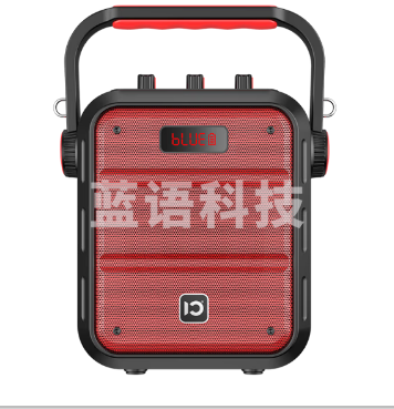 十度(ShiDu) H1广场舞音响户外音箱k歌重低音炮大音量手提便携式无线蓝牙播放器声音大带话筒小型 H1mini标配中国红(不带麦克风)