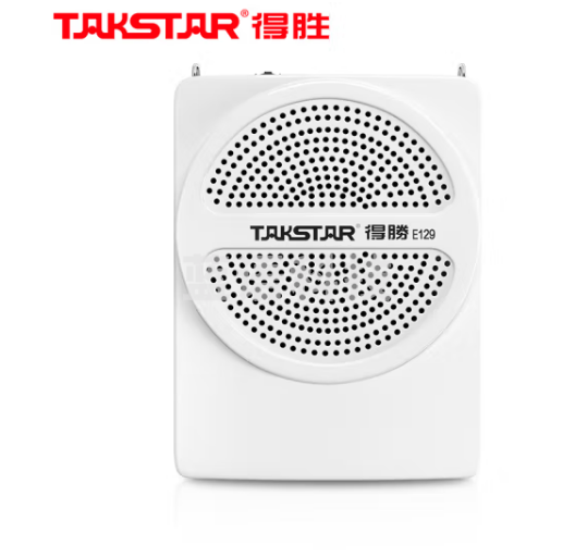 得胜(TAKSTAR)E129便携式小蜜蜂扩音器教学专用导游教师上课用小巧喇叭音箱 白色