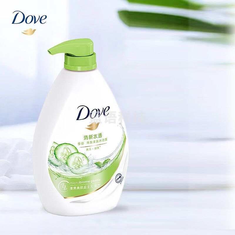 多芬美肤沐浴乳沐浴露洗澡浴液 清新水透型(黄瓜+绿茶)720g