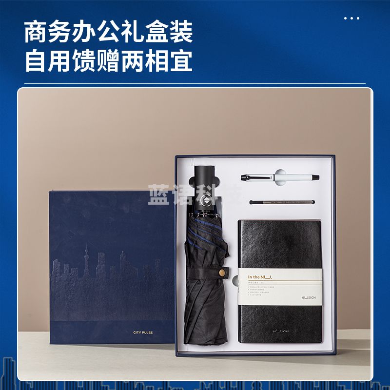 得力商务办公文具套装 雨伞精致套装 城市系列【城市精英】LP-1002