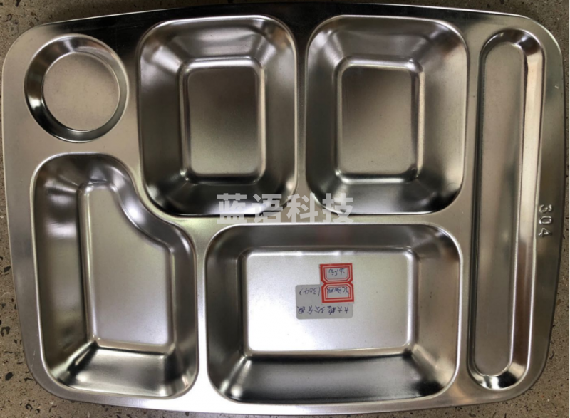 津御商厨 不锈钢304快餐盘 六格 3公分深